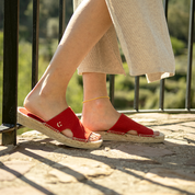 Alpargatas estilo sandalia cosidas a mano en España